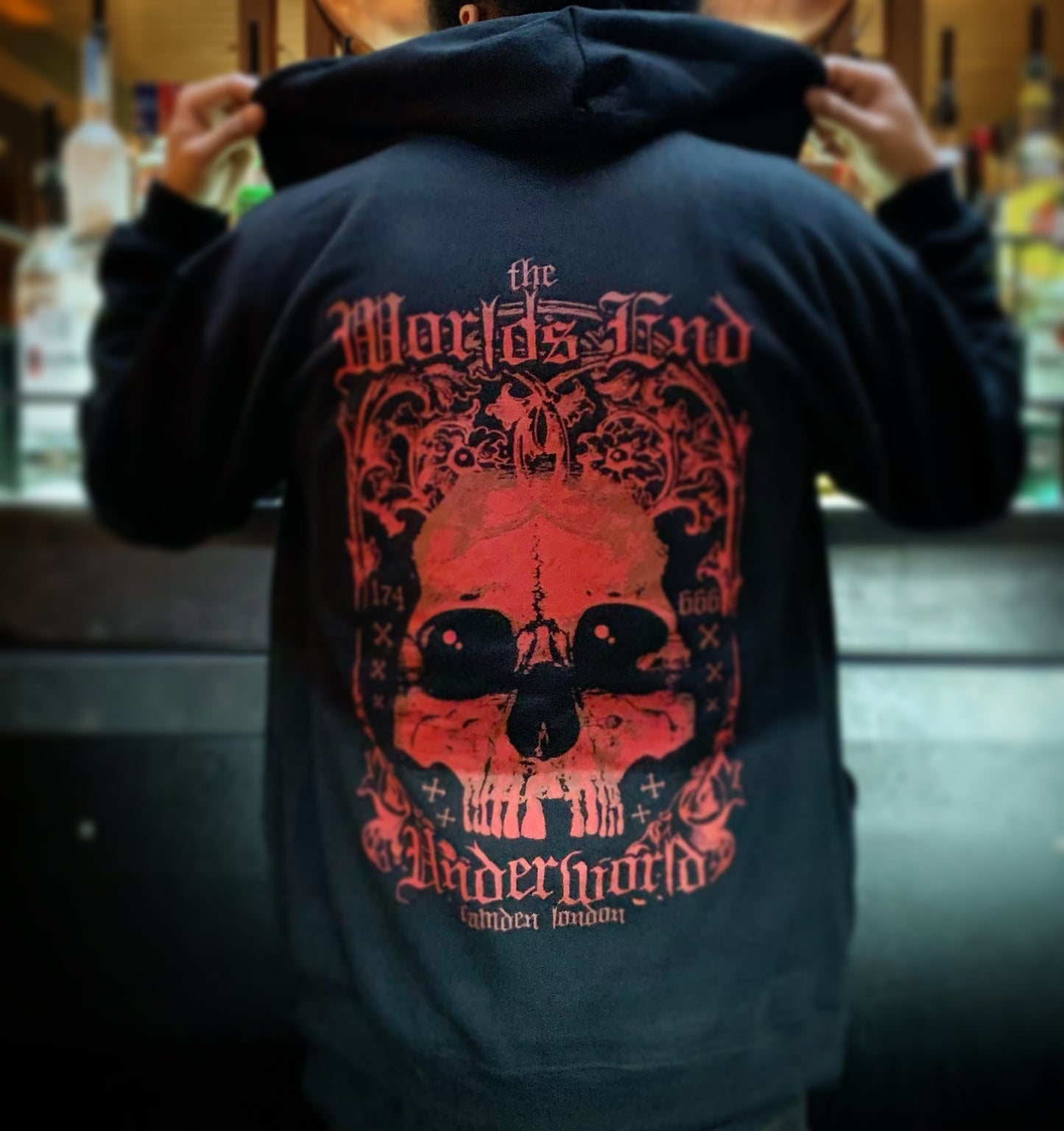 The World's End Skull Zipped Hoodie