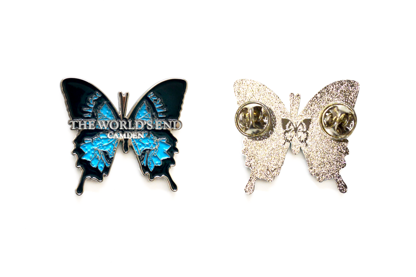 The World's End Butterfly Pin Badge
